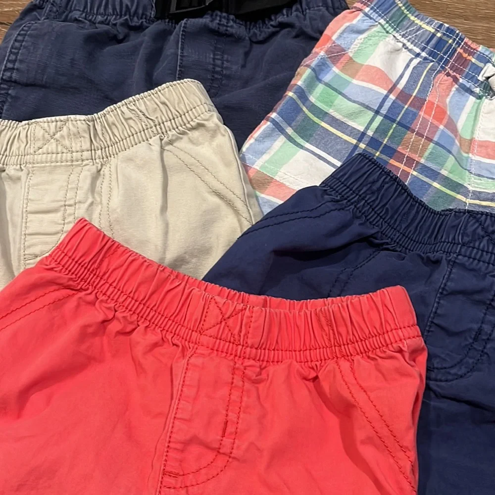 Carter’s Toddler Boys Shorts Bundle 24M | Lot of 5 Pull-On Summer Cotton Shorts